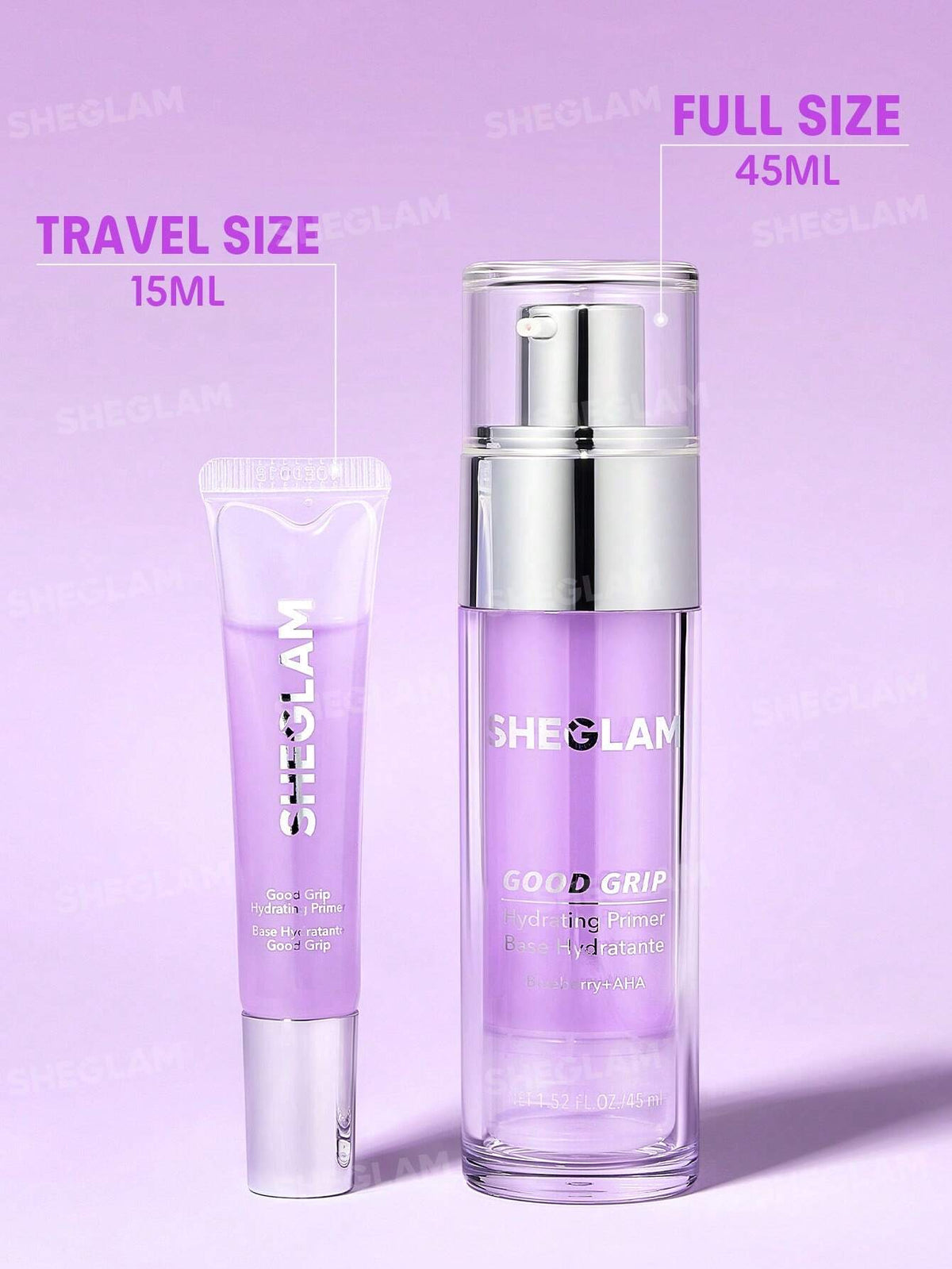Sheglam Good Grip Hydrating Primer-Travel Size - 15ml Blueberry
