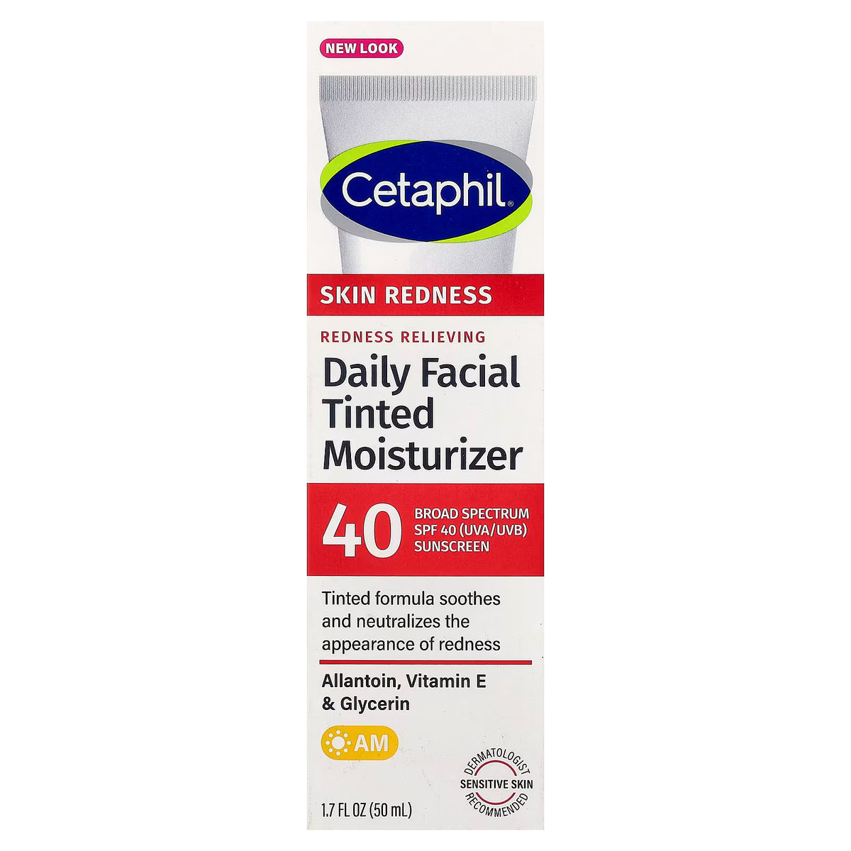 Cetaphil Redness Relieving Daily Facial Tinted Moisturizer SPF 40