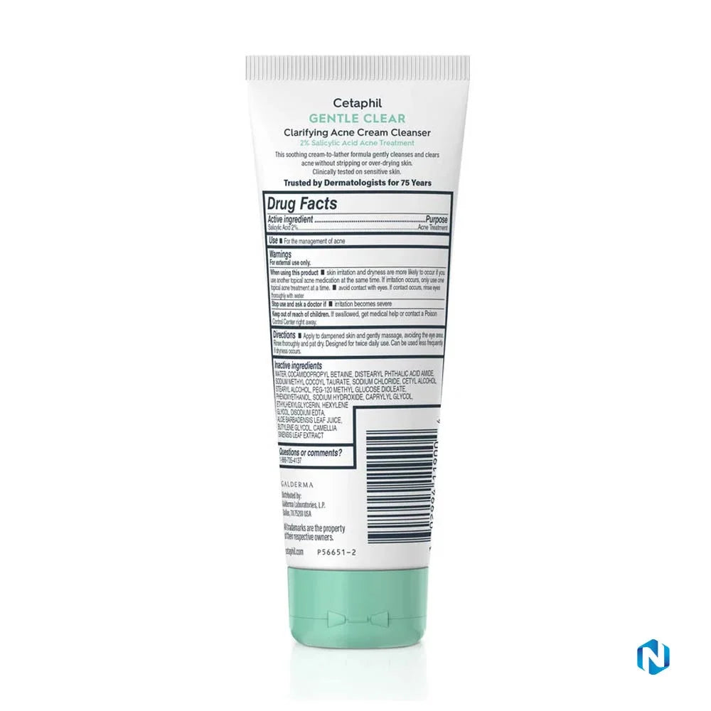 Cetaphil Gentle Clear Clarifying Acne Cream Cleanser