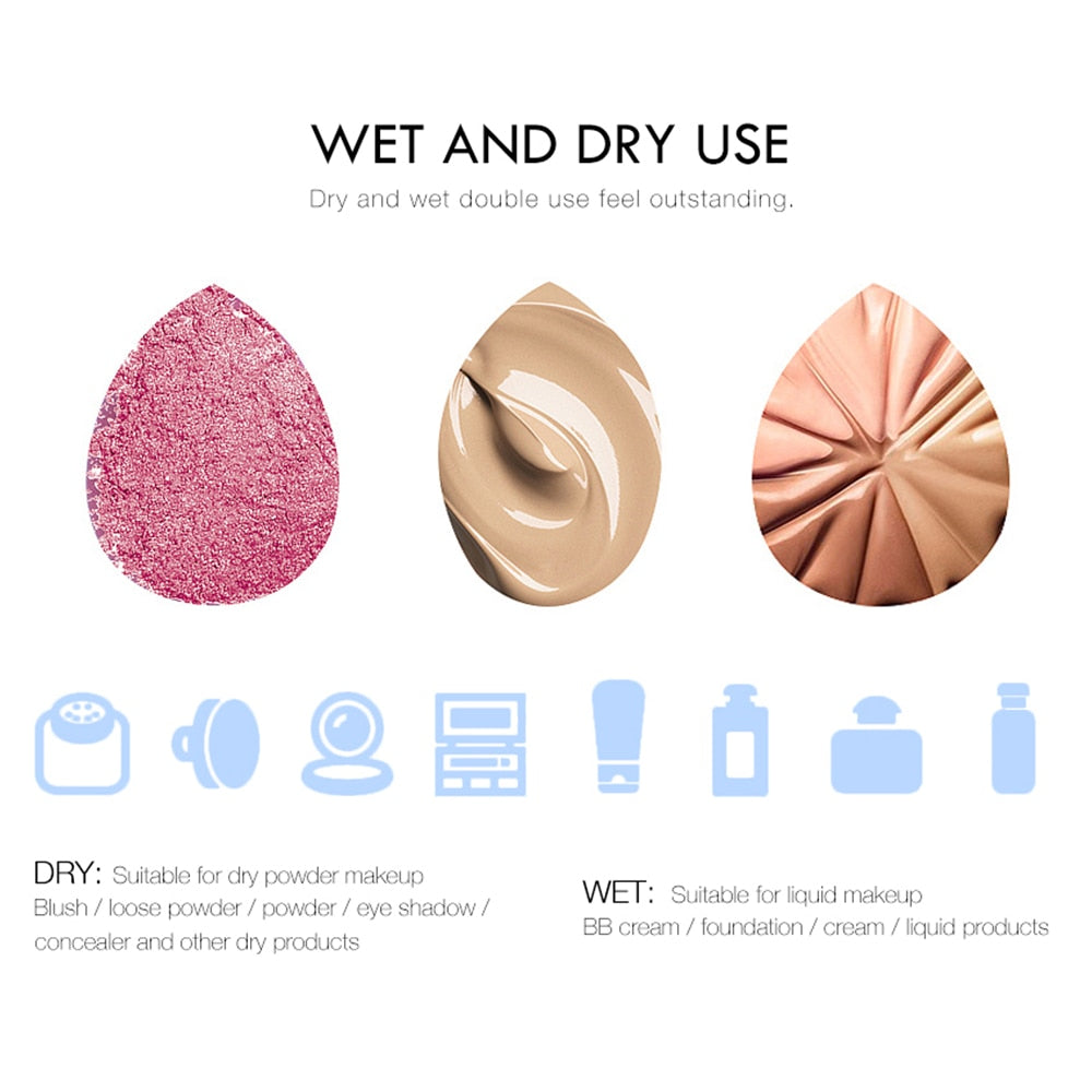 O.TWO.O SOFT & SMOOTH MICROFIBER BEAUTY BLENDER (BLUE)
