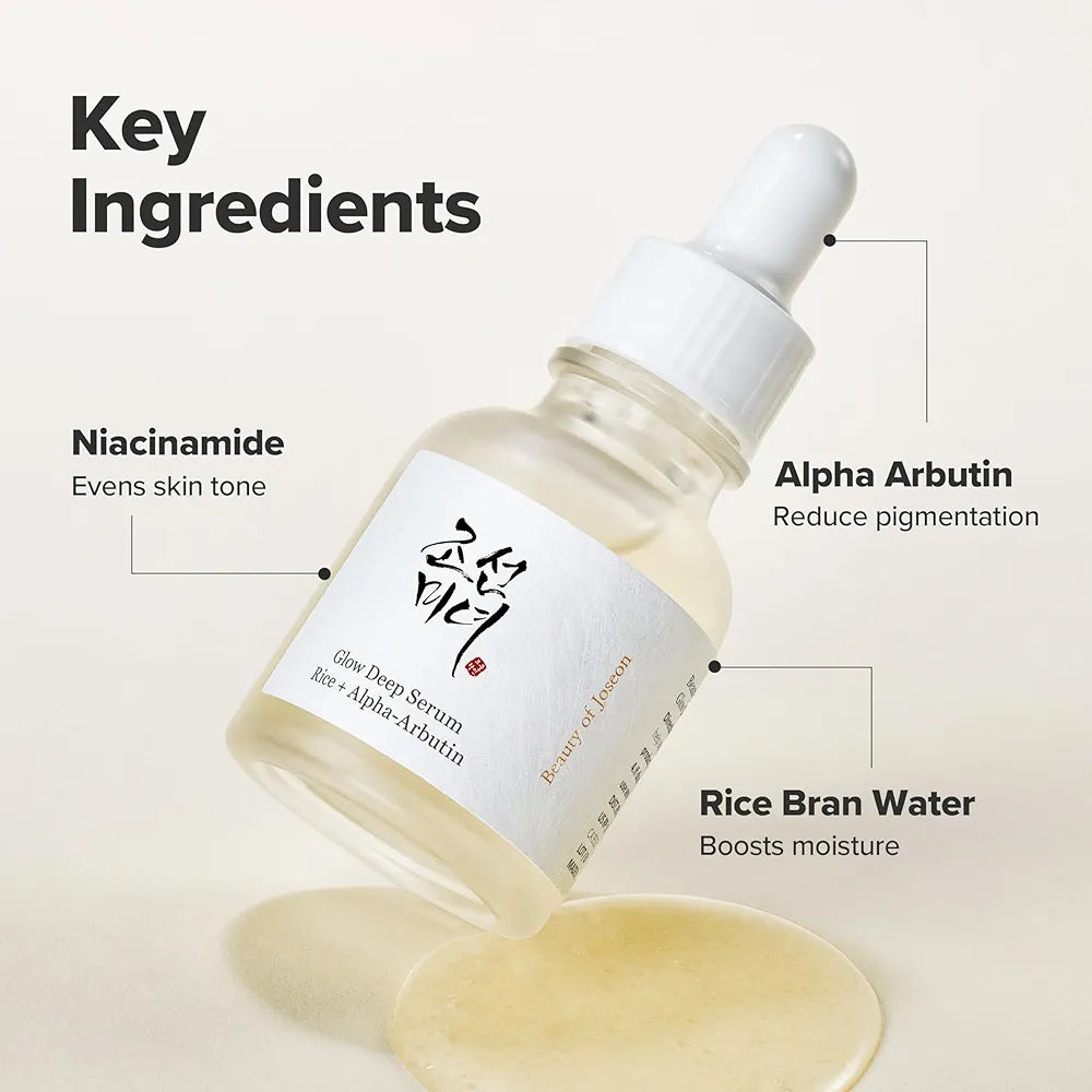 Beauty of Joseon Glow Deep serum including Rice and Alpha arbutin