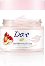 Dove Exfoliating Body Polish Scrub For Silky, Soft Skin Pomegranate & Shea Butter Body Scrub Exfoliates and Provides Lasting Nourishment 298g ( UK Version )
