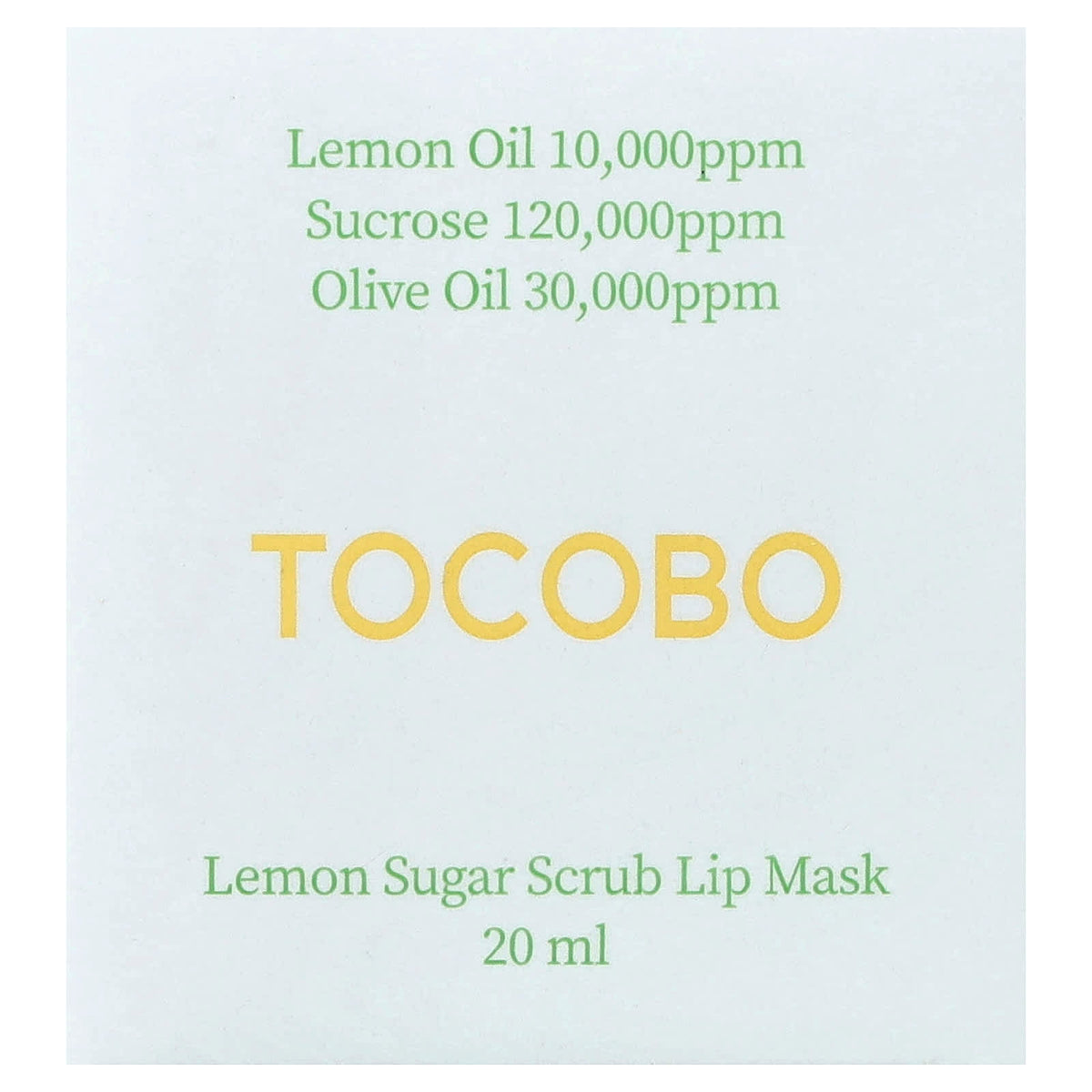 Tocobo Lemon Sugar Scrub Lip Mask, 20 ml