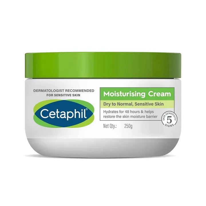 Cetaphil Moisturising Cream for Dry to Normal Sensitive Skin - Hydrating Cream 250g