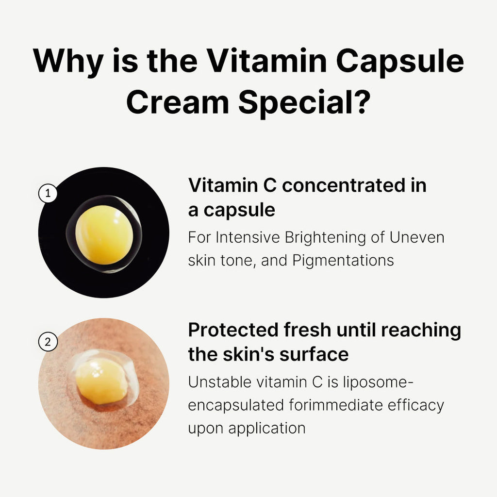 Medicube Deep Vita C Golden Capsule Face Moisturizer Cream ( New Packaging)