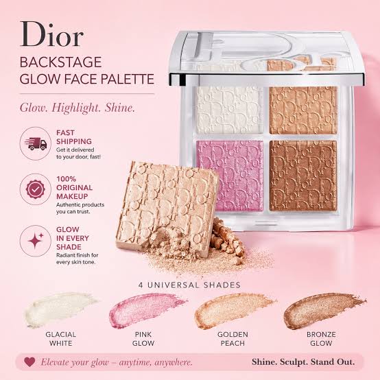 Dior Backstage Glow Maximizer face Palette shade# 001