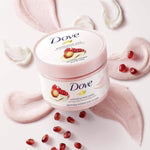 Dove Exfoliating Body Polish Scrub For Silky, Soft Skin Pomegranate & Shea Butter Body Scrub Exfoliates and Provides Lasting Nourishment 298g ( UK Version )