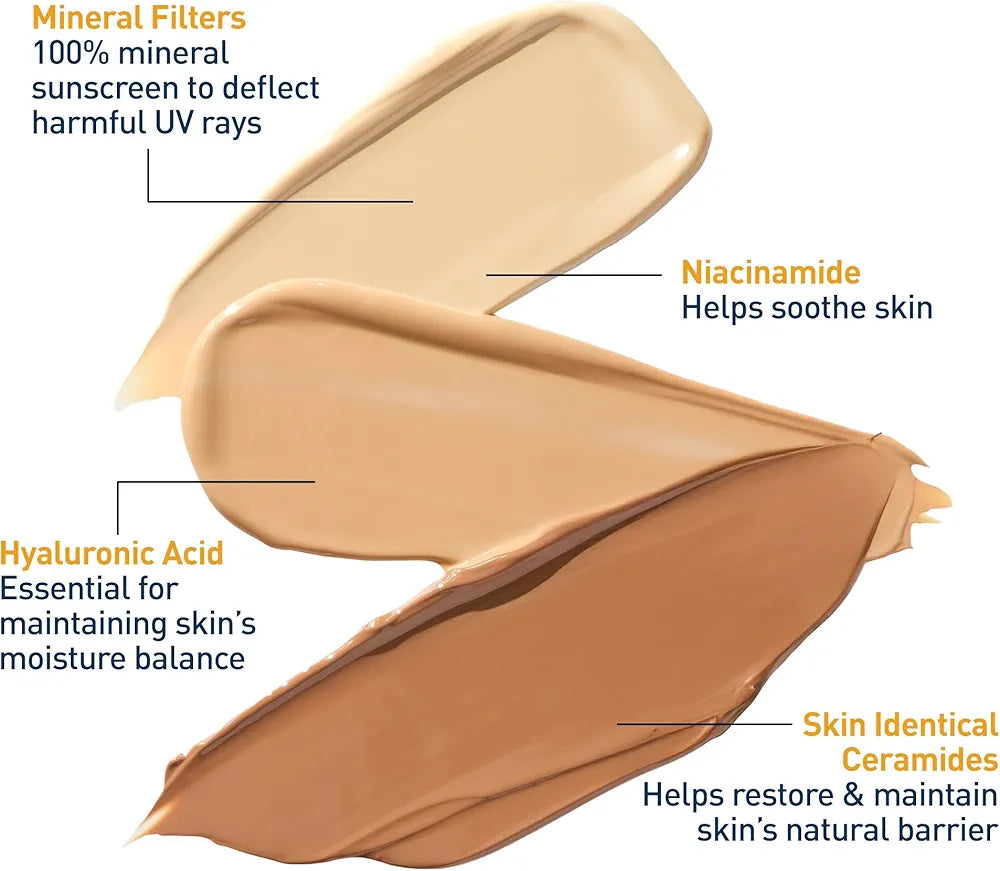 Cerave Hydrating Mineral Ultra sheer Tinted Sunscreen spf 30 50 ML